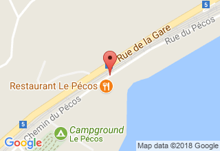 Plan de localisation de du Pécos