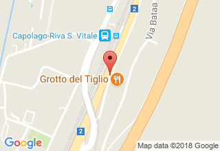 Plan de localisation de Grotto del Tiglio