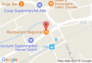 Plan de localisation de Régional