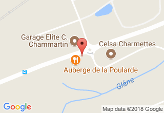 Plan de localisation de La Poularde