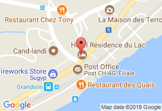 Plan de localisation de Hôtel-restaurant du Lac