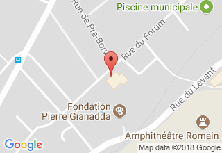 Plan de localisation de Pierre Gianadda