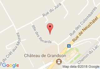 Plan de localisation de Paroisse Catholique de Grandson