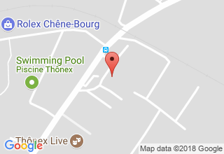 Plan de localisation de Secrétariats des directeurs d'établissement de la région de Thônex