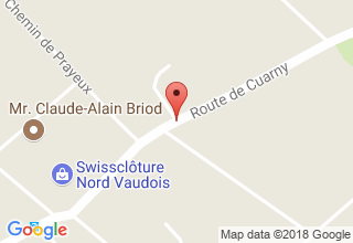 Plan de localisation de Swissclôture Nord Vaudois