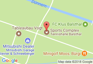 Plan de localisation de Tennis- und Squashcenter Balsthal