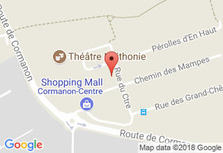 Plan de localisation de Physiothérapie Cormanon