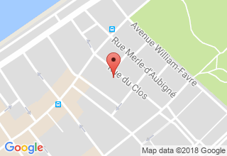 Plan de localisation de Elita Hair salon de coiffure et d esthétique eaux vives genève
