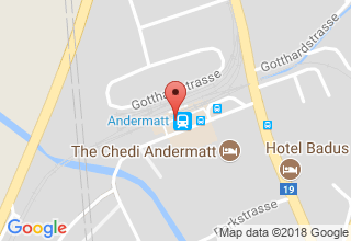Plan de localisation de Andermatt Gotthard Sportbahnen AG