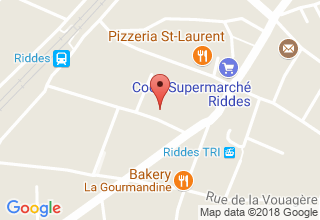 Plan de localisation de Concierge des écoles et du complexe sportif