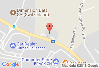 Plan de localisation de BP Service Crissier
