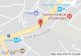 Plan de localisation de BP Service Epalinges