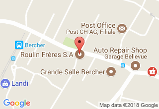 Plan de localisation de Roulin Frères SA