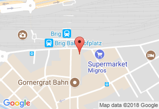 Plan de localisation de PostAuto Schweiz AG, Region Wallis