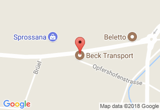 Plan de localisation de Beck Transport AG
