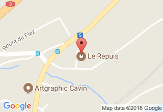 Plan de localisation de Le Repuis