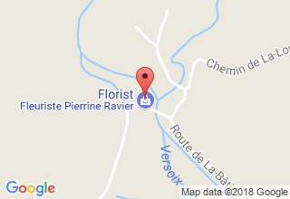 Plan de localisation de Pierrine Ravier Fleuriste