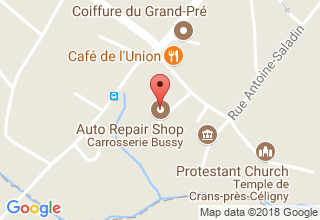 Plan de localisation de Bussy