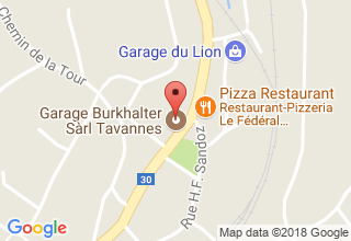 Plan de localisation de Burkhalter Sàrl Tavannes
