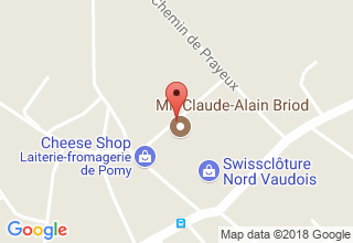 Plan de localisation de Briod Claude-Alain