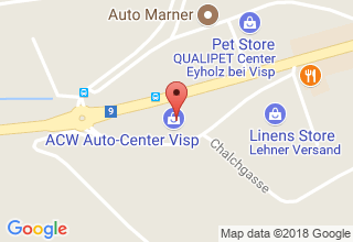 Plan de localisation de ACW Auto-Center Visp AG