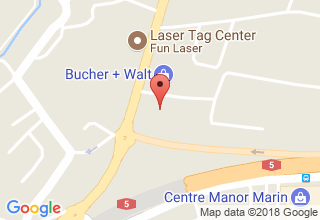 Plan de localisation de Volvo Trucks (Suisse) SA Volvo Trucks (Center St-Blaise