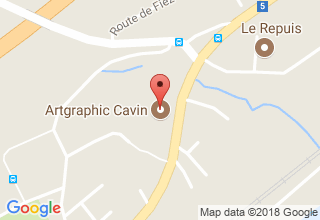 Plan de localisation de Artgraphic Cavin SA